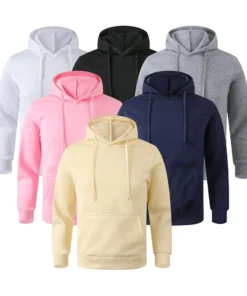 Men's Warm Sweatshirt Casual Solid Color