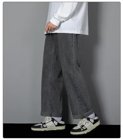 2025 New Korean Men's Casual Long Jeans - Image 12