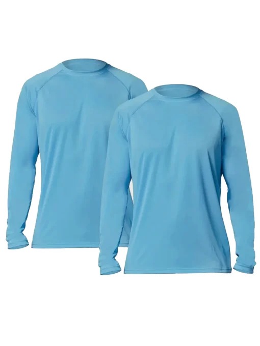 Men's Solid Casual Long Sleeve Tees UV Sun Protection - Image 18