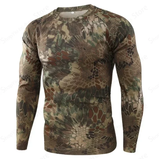 Long Sleeve 3d Camouflage Print Graphic T Shirts - Image 19