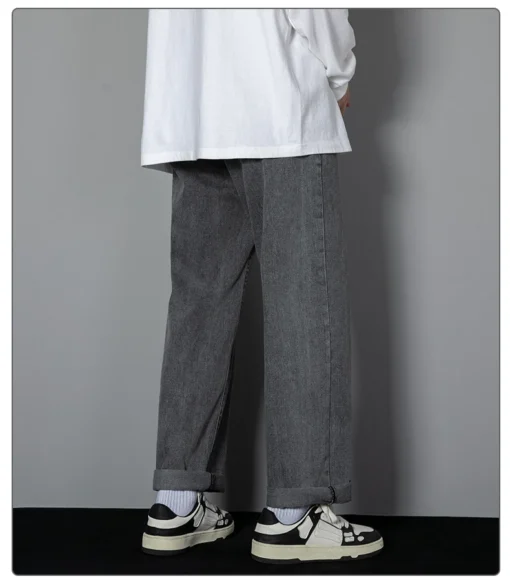 2025 New Korean Men's Casual Long Jeans - Image 14