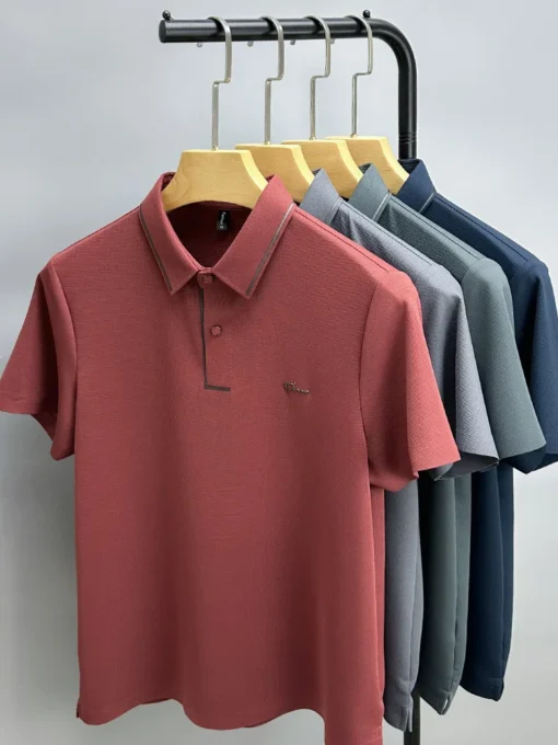 hot diamond short sleeve Advanced printed POLO shirt - Image 12