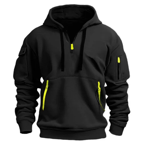 2024 Shoulder Drop Hooded Sweatshirt Men - Image 3