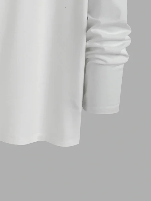 men's printed round neck long-sleeved T-shirt - Image 13
