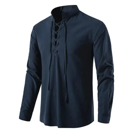 King Billion Cotton Linen Long Sleeve T-shirt - Image 40