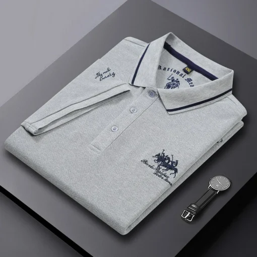 Summer Men's Embroidered Polo Shirts - Image 6
