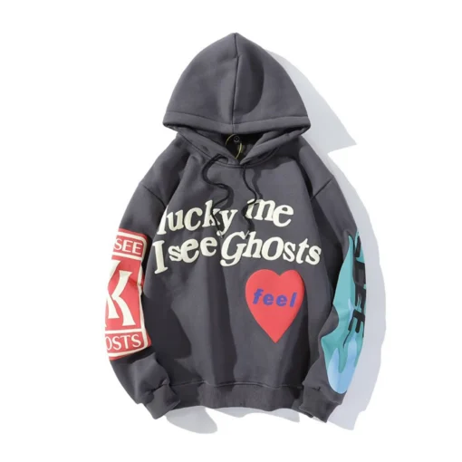 Graffiti Print Padded Sweatshirt - Image 3