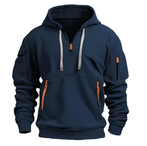 2024 Shoulder Drop Hooded Sweatshirt Men