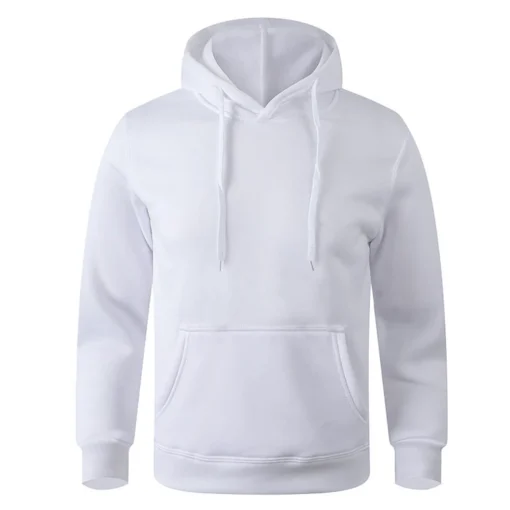 Men's Warm Sweatshirt Casual Solid Color - Image 3