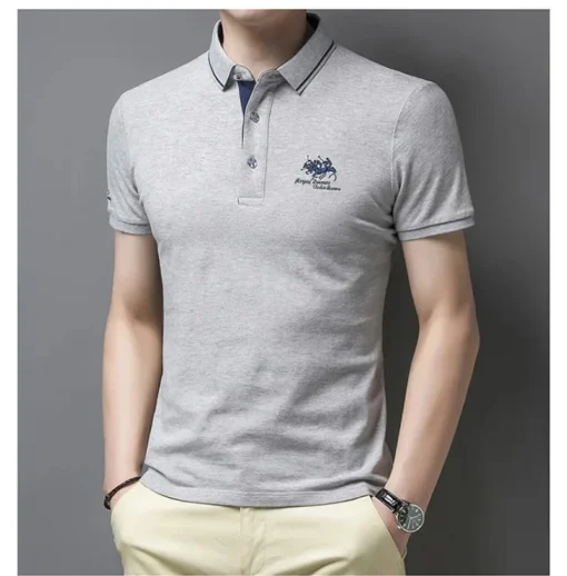 Summer Men's Embroidered Polo Shirts - Image 22