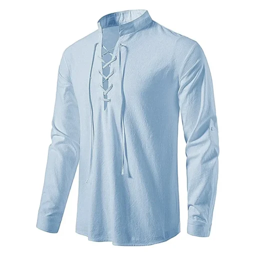 King Billion Cotton Linen Long Sleeve T-shirt - Image 48