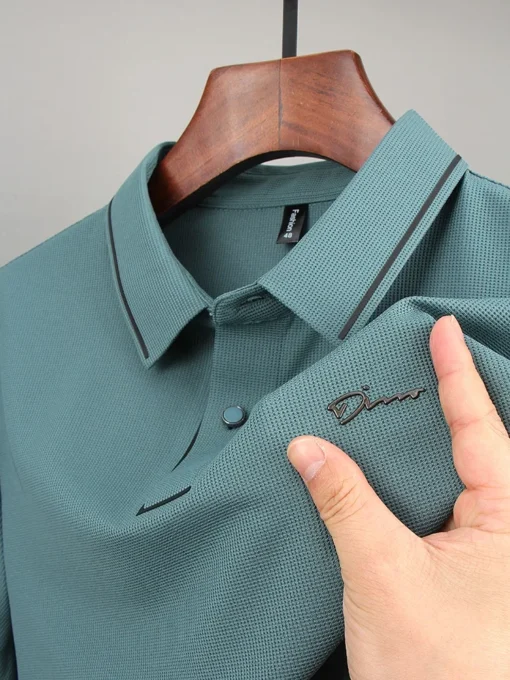 hot diamond short sleeve Advanced printed POLO shirt - Image 4