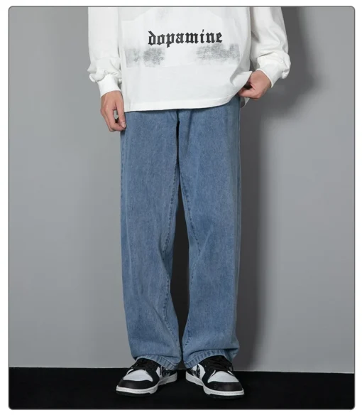 2025 New Korean Men's Casual Long Jeans - Image 21