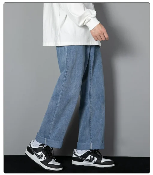 2025 New Korean Men's Casual Long Jeans - Image 23