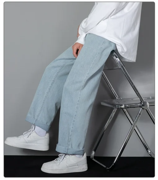 2025 New Korean Men's Casual Long Jeans - Image 20