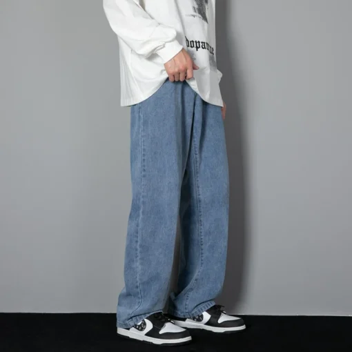 2025 New Korean Men's Casual Long Jeans - Image 3