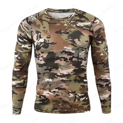 Long Sleeve 3d Camouflage Print Graphic T Shirts - Image 14
