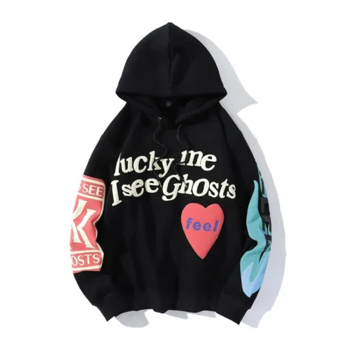 Graffiti Print Padded Sweatshirt - Image 9
