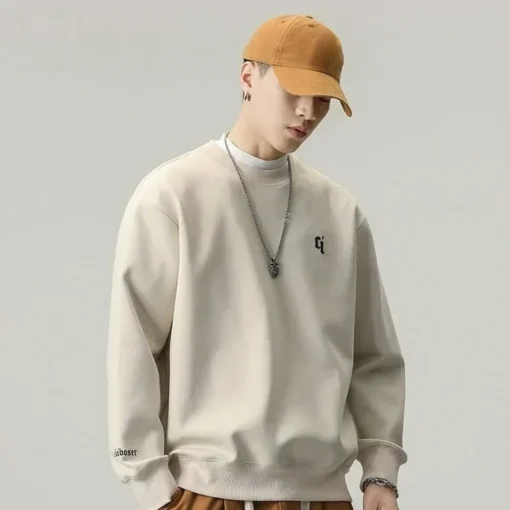 Men's Clothing Pullover Hoodieless Sweatshirts - Image 11