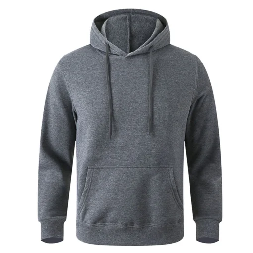 Men's Warm Sweatshirt Casual Solid Color - Image 10