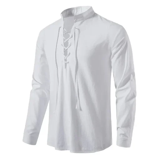 King Billion Cotton Linen Long Sleeve T-shirt - Image 22