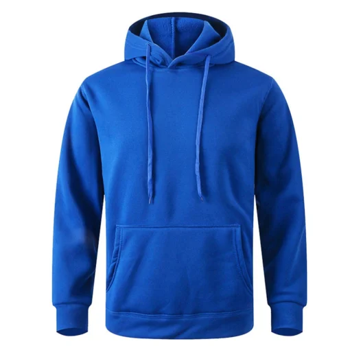 Men's Warm Sweatshirt Casual Solid Color - Image 4