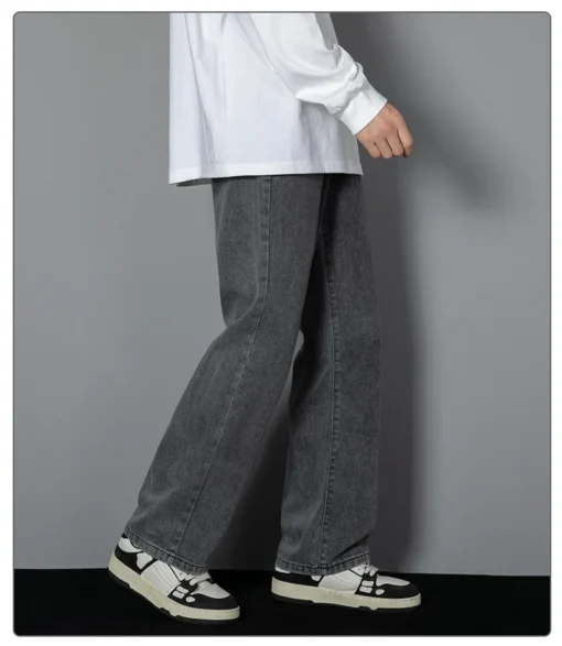 2025 New Korean Men's Casual Long Jeans - Image 13