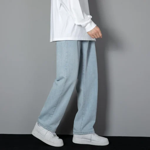2025 New Korean Men's Casual Long Jeans - Image 2