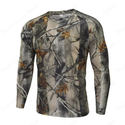 Long Sleeve 3d Camouflage Print Graphic T Shirts - Image 20