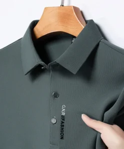 Men's Short Sleeve Solid Color Polo Shirt