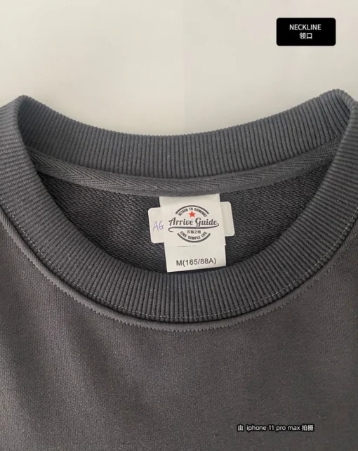 350g Men's 100% Cotton Crew Neck Sweatshirts - Image 5