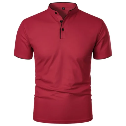 Summer Short Sleeve Collar Tshirts - Image 21