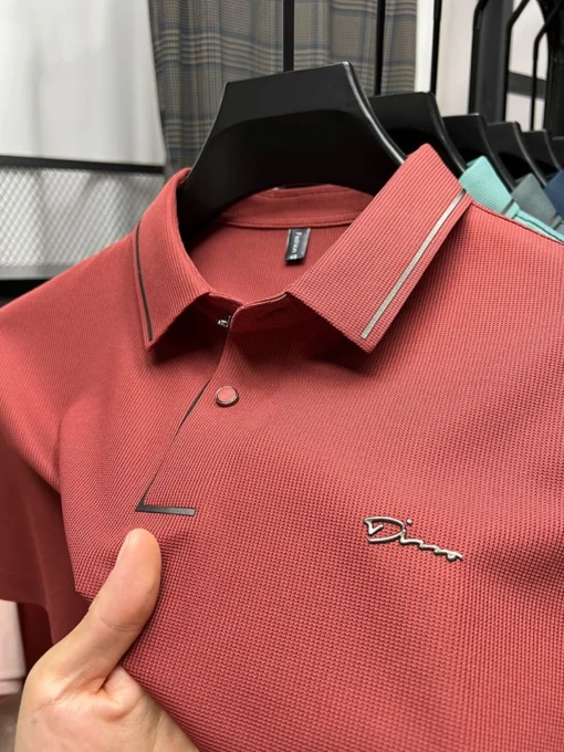 hot diamond short sleeve Advanced printed POLO shirt - Image 10