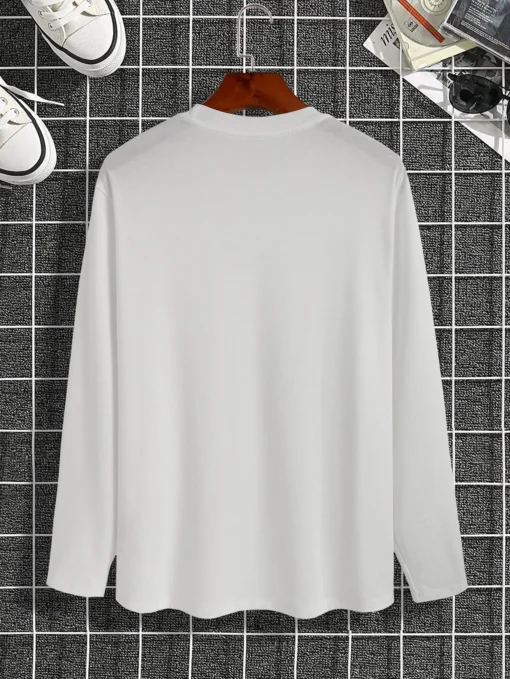 Printed round neck T-shirt trend versatile casual Shirt - Image 10