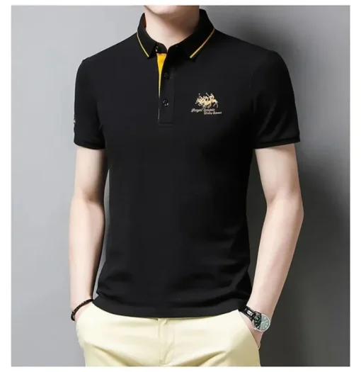 Summer Men's Embroidered Polo Shirts - Image 24