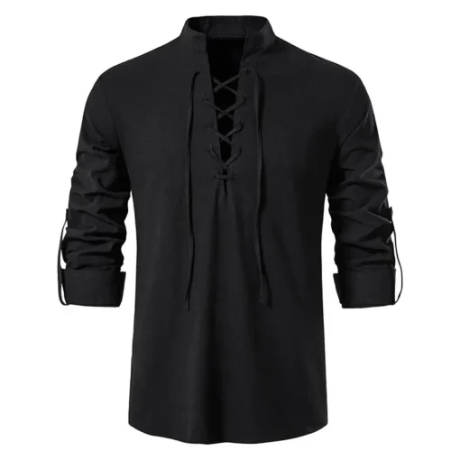 King Billion Cotton Linen Long Sleeve T-shirt - Image 30