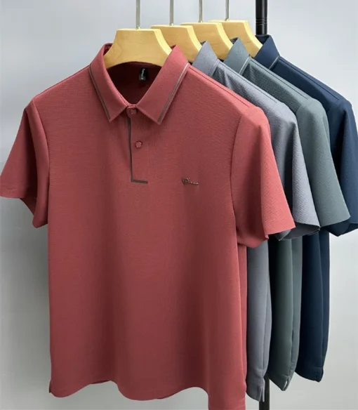 hot diamond short sleeve Advanced printed POLO shirt - Image 5