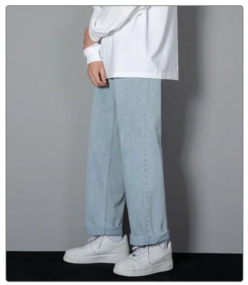 2025 New Korean Men's Casual Long Jeans - Image 18