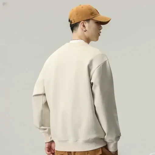 Men's Clothing Pullover Hoodieless Sweatshirts - Image 5