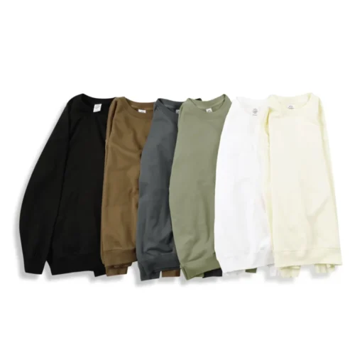 350g Men's 100% Cotton Crew Neck Sweatshirts - Image 4