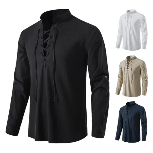 King Billion Cotton Linen Long Sleeve T-shirt - Image 5