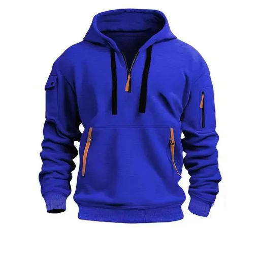 2024 Shoulder Drop Hooded Sweatshirt Men - Image 8