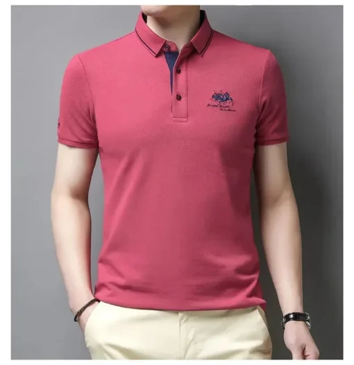 Summer Men's Embroidered Polo Shirts - Image 27