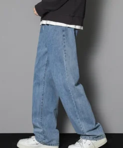 2025 New Korean Men's Casual Long Jeans