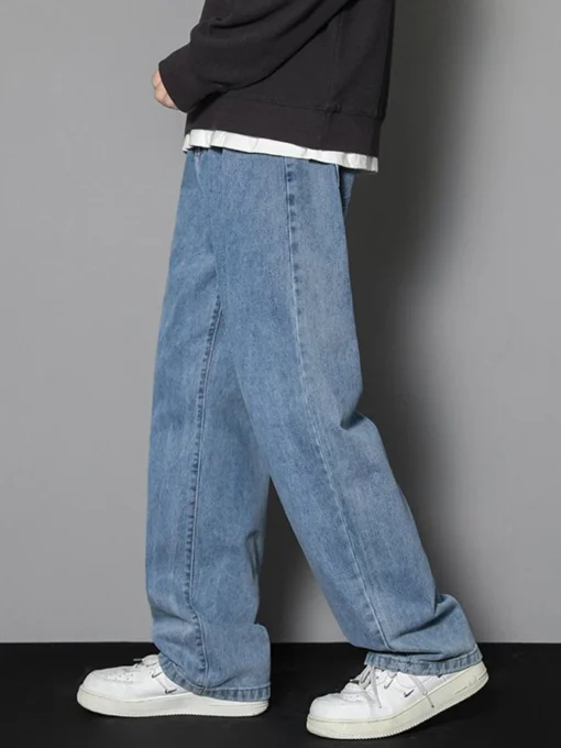 2025 New Korean Men's Casual Long Jeans