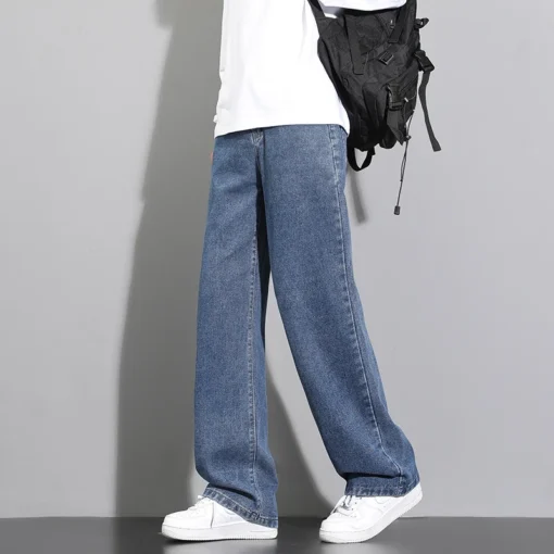 2025 New Korean Men's Casual Long Jeans - Image 5