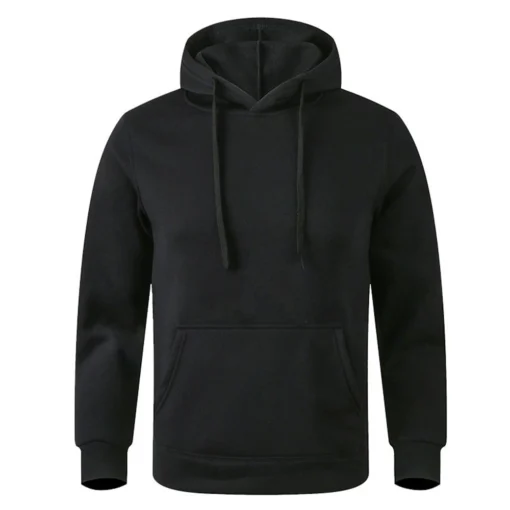 Men's Warm Sweatshirt Casual Solid Color - Image 2