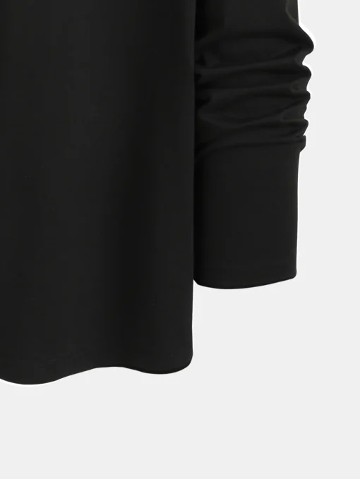 men's printed round neck long-sleeved T-shirt - Image 10
