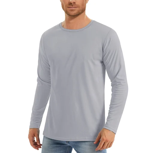 UPF50+ Men's Sunscreen UV Protection shirt - Image 2