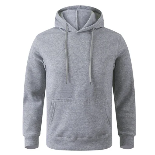 Men's Warm Sweatshirt Casual Solid Color - Image 12